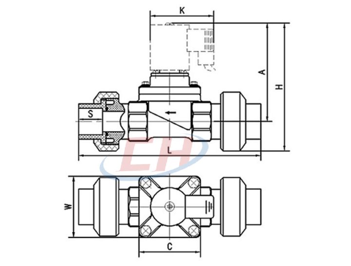 雙由令塑料電磁閥結(jié)構圖